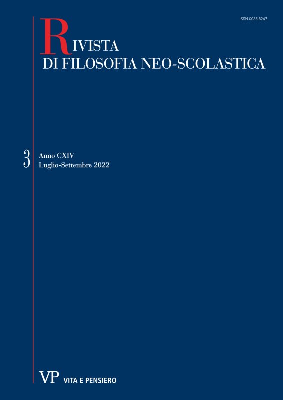 RIVISTA DI FILOSOFIA NEO-SCOLASTICA - 2022 - 3