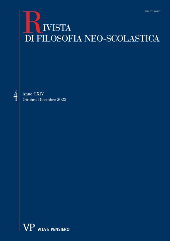 RIVISTA DI FILOSOFIA NEO-SCOLASTICA - 2022 - 4
