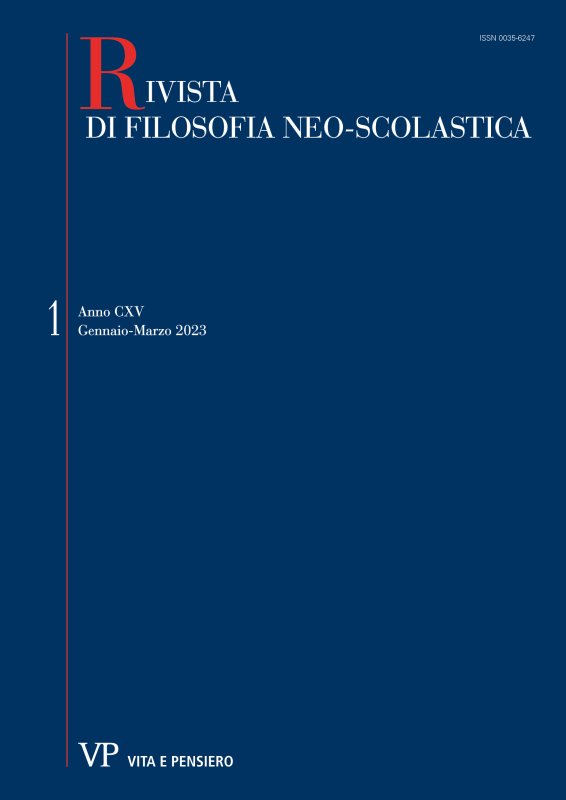 RIVISTA DI FILOSOFIA NEO-SCOLASTICA - 2023 - 1